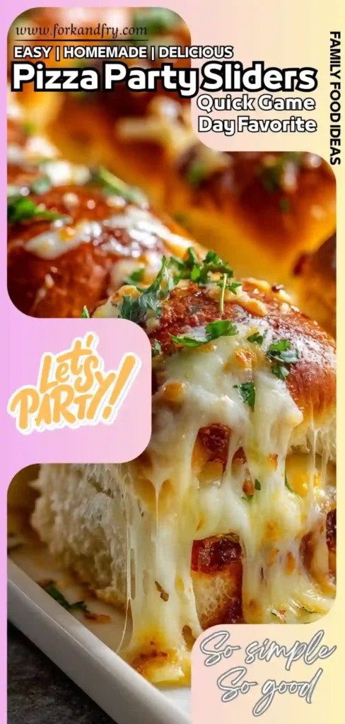 Easy Game Day Pizza Sliders Mini pizza sliders baked on soft rolls