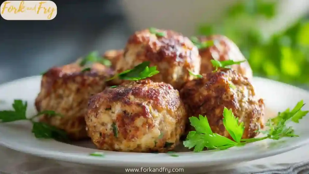 Healthy mini turkey meatloaf with homemade glaze
