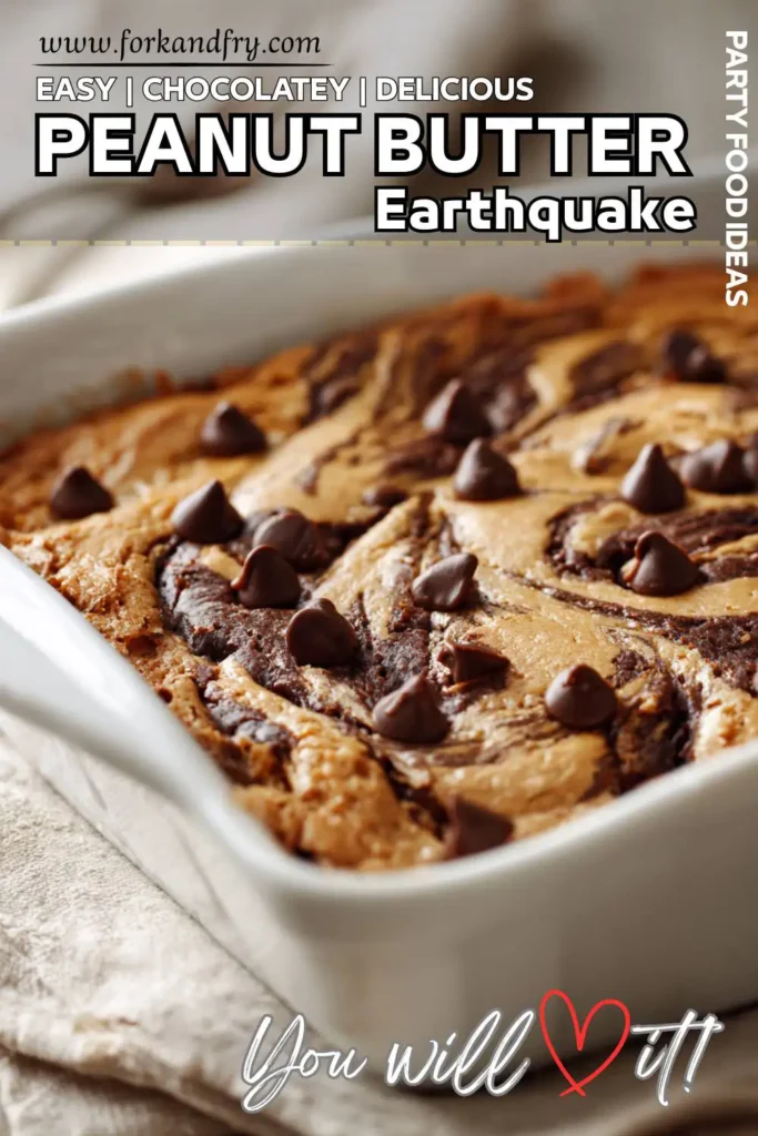 Easy Peanut Butter Earthquake Cake – Swirled Chocolate Dessert