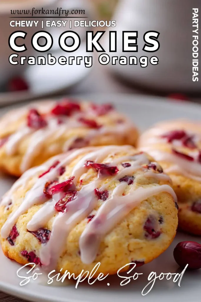 Glazed Cranberry Orange Cookies Glazed Cranberry Orange Cookies