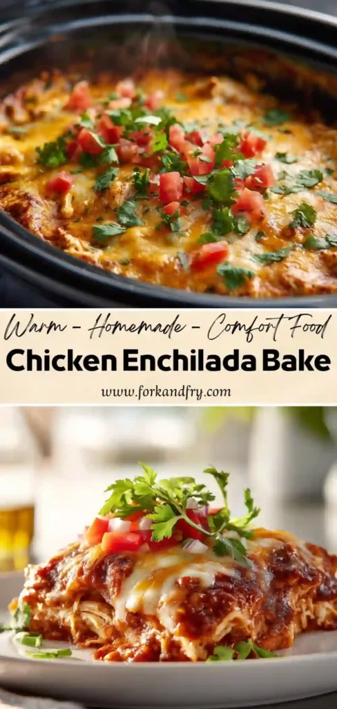 Gluten-Free Chicken Enchilada Bake Slow cooker gluten-free enchilada casserole with chicken