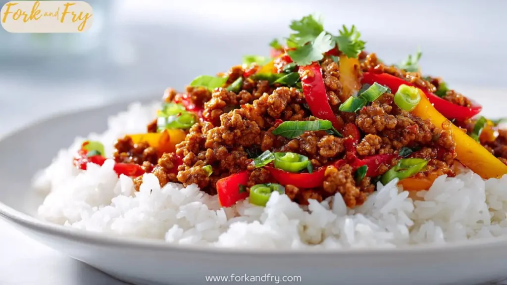Healthy Ground Turkey Teriyaki Stir Fry