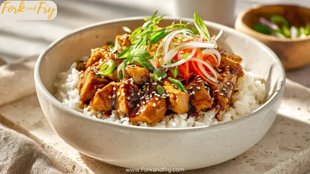 Easy Teriyaki Turkey Rice Bowl