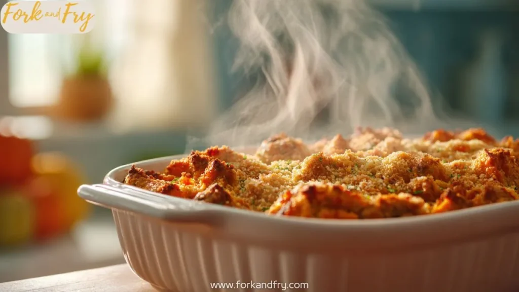 Ground turkey casserole with sweet potatoes and zucchini