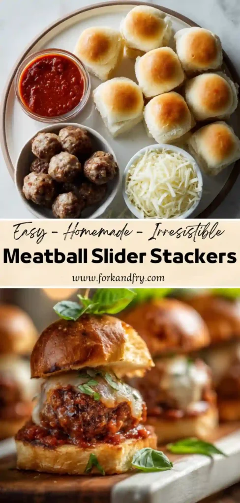 Juicy Cheese Meatball Sliders Party Recipe Party platter of meatball sliders with melted mozzarella and fresh basil