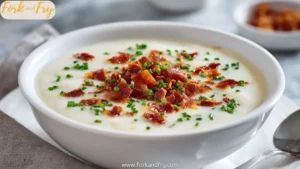 Loaded Baked Potato Soup (with Turkey Bacon!)