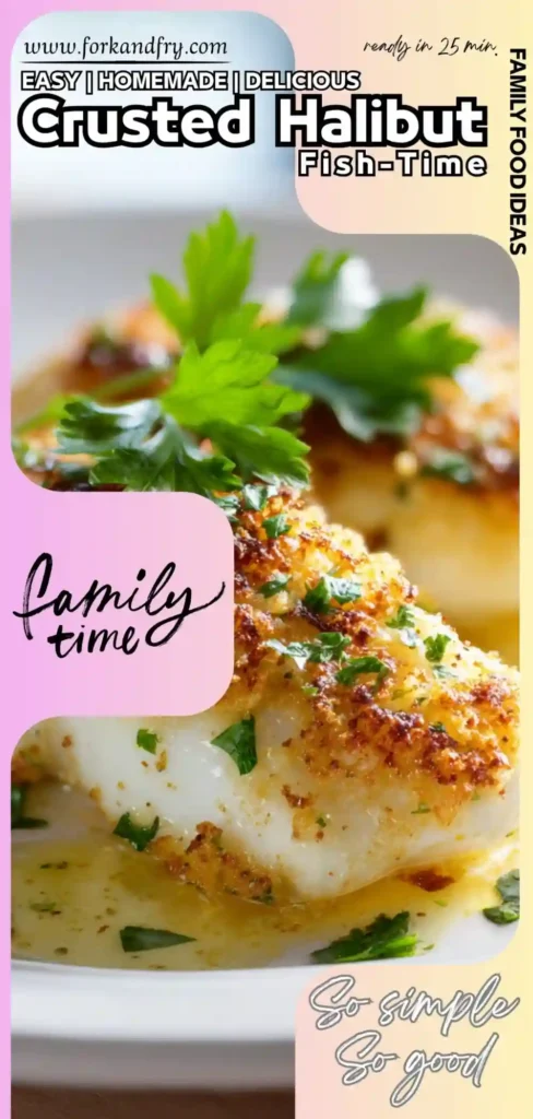 Low-Cal Halibut with Parmesan Crust Healthy baked halibut with garlic and cheese crust
