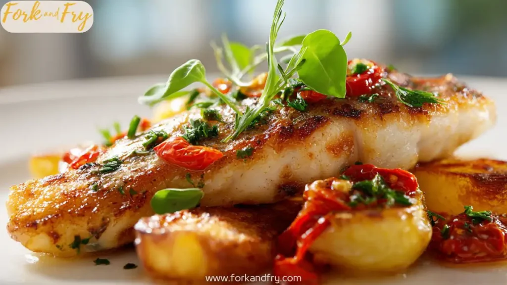 Mediterranean Baked Fish with Fresh Vegetables