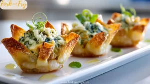 Spinach-Artichoke Dip Wonton Cups