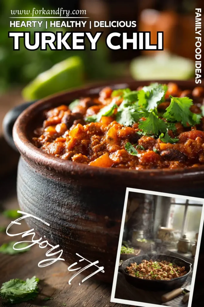Weeknight Slow Cooker Turkey Chili Weeknight-friendly crockpot chili made with turkey and beans