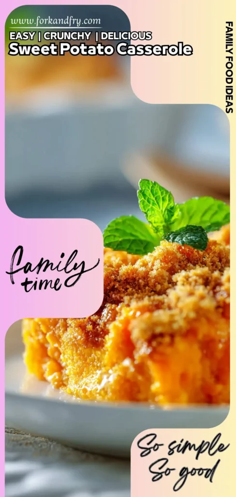 Whipped Sweet Potatoes with Crumb Topping Silky mashed sweet potatoes under crispy brown sugar streusel