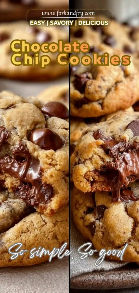 chocolate-chip-cookies homemade bakery-style chocolate chip cookies with gooey melted centers and golden brown edges