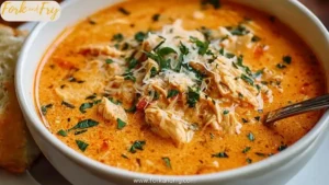 Crock Pot Creamy Chicken Parmesan Soup