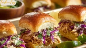 Shredded Rotisserie Chicken Sliders