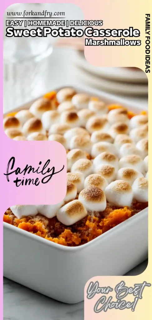sweet potato casserole marshmallows FAF Baked Sweet Potato Casserole with Marshmallows