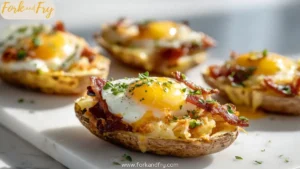 Twice Baked Loaded Breakfast Potatoes