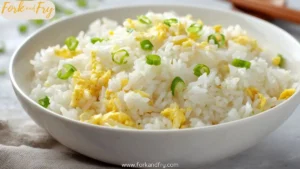 Simple Egg Fried Rice as a Side Dish