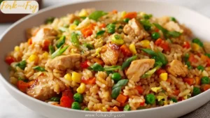 Skillet Chicken Fried Rice with Vegetables