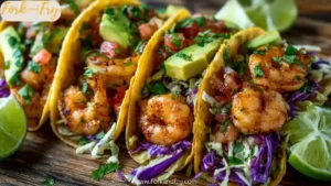Spicy Garlic Shrimp Tacos