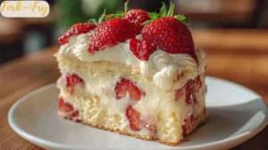 Strawberry Custard Delight Cake: A Tasty Recipe Guide