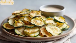 Oven Baked Zucchini Chips With Sea Salt