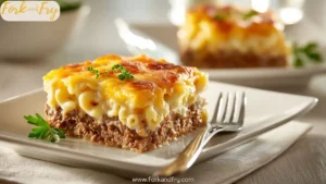 Beef Meatloaf with Macaroni and Cheese