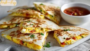 Breakfast Quesadillas with Eggs, Cheddar, and Salsa