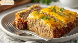 Oven Baked Cheesy Meatloaf Dinner