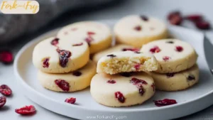 Fall Style Cranberry Shortbread Cookies
