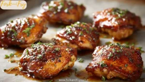 Honey Garlic Chicken Thighs on a Sheet Pan