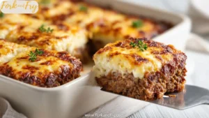 Cheesy Meatloaf Casserole Bake