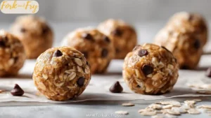 Peanut Butter Oat Energy Bites with Mini Chocolate Chips