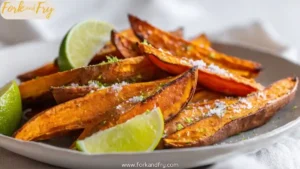 Air Fryer Sweet Potato Wedges with Lime Salt