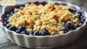 Blueberry Crumble for Small Batches