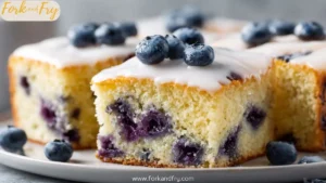 Blueberry Sheet Cake with Light Glaze