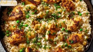 Easy Skillet Chicken and Rice (One Pan)