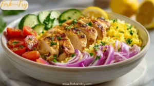 High Protein Dinner: Spring Chicken Bowl with Lemon Rice