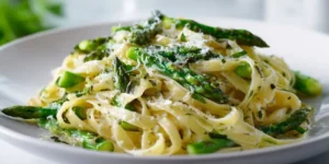 Spring Fettuccine Asparagus Dinner