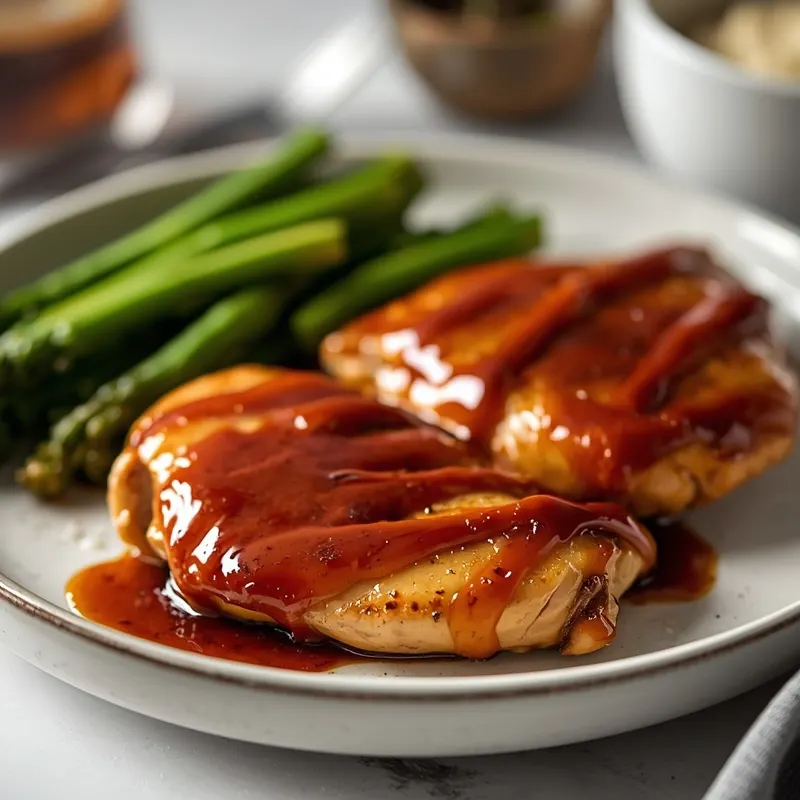 Baked BBQ Chicken with Boneless Chicken and Sweet Sauce Baked BBQ Chicken with Boneless Chicken and Sweet Sauce