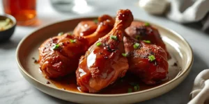 Grilled BBQ Chicken with Sticky Honey Garlic Sauce
