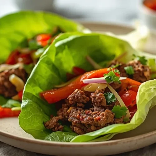 beef lettuce wrap dinner ideas recipe
