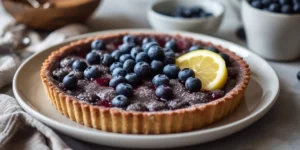 Blueberry Lemon Tart Spring Dessert