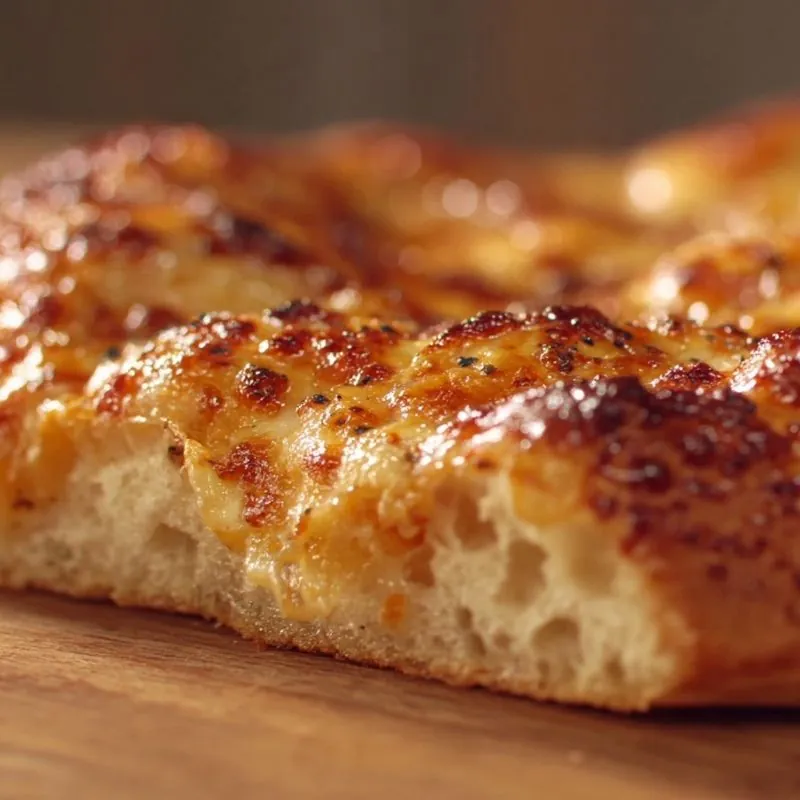 Cheesy Garlic Bread – Crispy, Golden & Irresistible crispy cheesy garlic bread with golden melted cheese and airy soft interior texture
