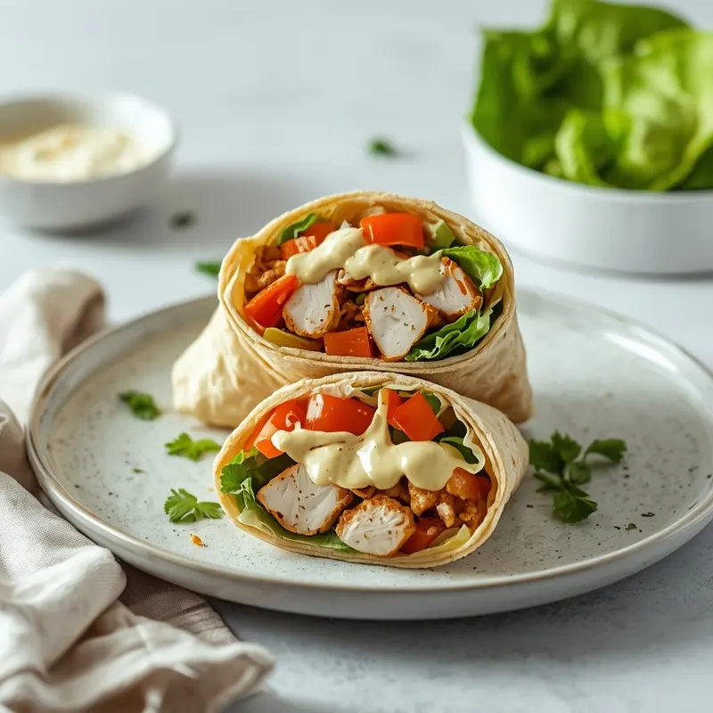 Easy Chicken Caesar Wrap Dinner