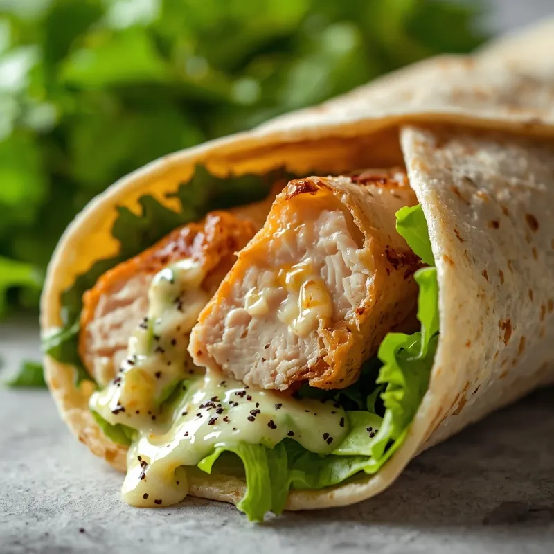 Easy Chicken Caesar Wrap Dinner