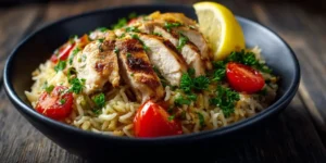 Mediterranean Chicken Rice Dinner