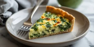 Crustless Spinach Quiche with Feta and Cheese