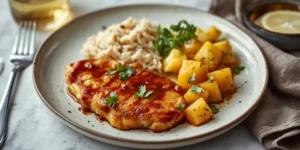 Hawaiian Pineapple Chicken Dinner