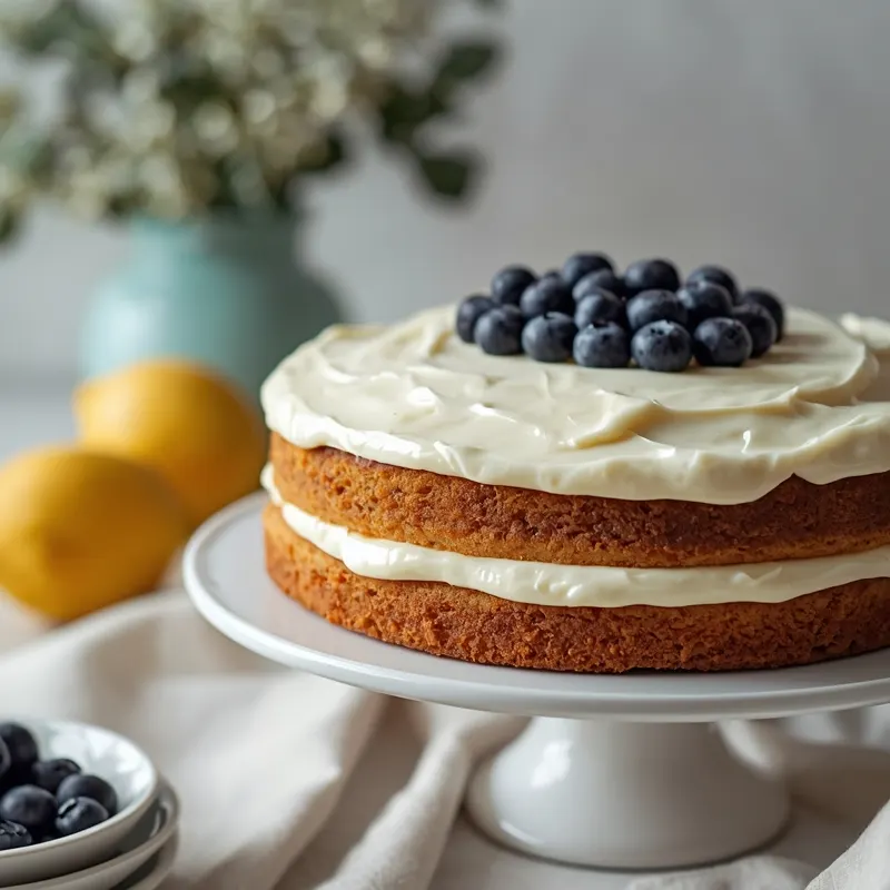 Lemon Blueberry Cake for Spring Desserts
