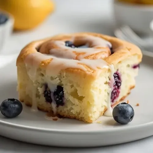 lemon blueberry sweet rolls dessert recipe
